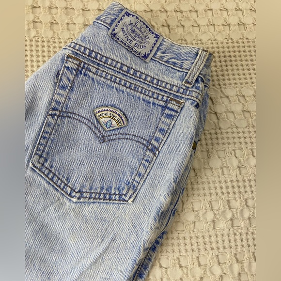VINTAGE 80s Levis Native Blue Women’s Mom Jeans Made in USA Size 14 - Picture 14 of 16